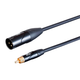 Stage Right by Monoprice On Tour Cables - XLR Male to RCA Male, 24AWG, Black, 1ft