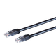 Monoprice Cat6 3ft Black Outdoor Patch Cable, UTP, 24AWG, 550MHz, Pure Bare Copper, Molded Snagless RJ45, Zeroboot Series Ethernet Cable