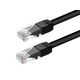 Monoprice Cat6 75ft Black Outdoor Patch Cable, UTP, 24AWG, 550MHz, Pure Bare Copper, Molded Snagless RJ45, Zeroboot Series Ethernet Cable