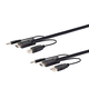 Monoprice Switch Series HDMI USB 3.5mm Audio Combo Cable for KVM Switches 10ft