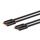 Monoprice Onix Series - Male RCA Two Channel Stereo Audio Cable, 15ft, Black