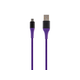 Monoprice AtlasFlex Series Durable USB 2.0 Micro B to USB-A Charge & Sync Kevlar-Reinforced Nylon-Braid Cable  3ft  Purple