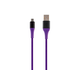 Monoprice AtlasFlex Series Durable USB 2.0 Micro B to USB-A Charge & Sync Reinforced Nylon-Braid Cable  6ft  Purple