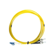Monoprice Single-Mode Fiber Optic Cable - LC-ST UL 2mm 9/125 OFNR Duplex Yellow 3m