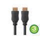Monoprice 4K High Speed HDMI Cable - 4K@60Hz, HDR, HDR10, Dolby Vision, 18Gbps, YUV 4:4:4, 28AWG, With Ferrite Cores, 5 Feet, Black - 3 Pack
