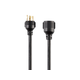 Monoprice Heavy Duty Extension Cord - Locking Connectors - NEMA L5-30P to NEMA L5-30R, 10AWG, 30A/3750W, SJT, 125V, Black, 25ft