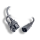 Monoprice Power Cord Splitter - IEC 60320 C14 to 2x IEC 60320 C13, 16AWG, 13A/1625W, SJT, Black, 3ft