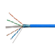 Monoprice Cat6A 1000ft Blue CMR UL Bulk Cable, Shielded (F/UTP), Solid, 23AWG, 650MHz, 10G, Pure Bare Copper, Spool in Box, Flame-Retardant, Entegrade Series Bulk Ethernet Cable