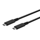 Monoprice USB4 USB-C Gen 3x2 40Gbps 100W  Black  0.8m (2.6ft)