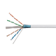 Monoprice Cat6A CMR Bulk Ethernet Cable - UL, TAA, Shielded (F/UTP), Solid, 23AWG, 550MHz, 10G, Pure Bare Copper, Spool in Box, 500ft, White