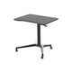Workstream by Monoprice Gas-Lift Height Adjustable Sit-Stand Rolling Laptop Desk, Black (open box)
