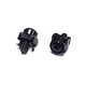 Monoprice M6 x 16mm Rack Mount Cage Nuts, Screws and Washers, 50 sets, Zinc Plated, Black