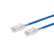 Monoprice Cat6A Component Level Ethernet Cable - Pure Bare Copper, Double Shielded (S/FTP) 30AWG, 10G, CM, Snagless RJ45, 5ft, Blue - SlimRun Series Patch Cable