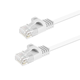 Monoprice Cat6 Ethernet Patch Cable - Flat, FLEXboot, Snagless RJ45, 550MHz, UTP, Pure Bare Copper, 30AWG, 0.5ft, White