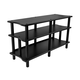 Monolith by Monoprice Heavy Duty Double-Wide 3-Tier AV Stand, 47.2" Wide, Black Monolith by Monoprice Heavy Duty Double-Wide 3-Tier AV Stand, 47.2" Wide, Black