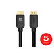 Monoprice 8K Certified Ultra High Speed HDMI Cable - 8K@60Hz, 4K@120Hz, 48Gbps, HDR, VRR, 10ft, No Logo, Black - 5 Pack