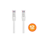Monoprice Cat6 Ethernet Patch Cable - FLEXboot, Snagless RJ45, 550MHz, UTP, Pure Bare Copper, 24AWG, 12-Pack, 0.5ft, White Monoprice Cat6 Ethernet Patch Cable - FLEXboot, Snagless RJ45, 550MHz, UTP, Pure Bare Copper, 24AWG, 12-Pack, 0.5ft, White