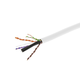 Monoprice Cat6 CMP Bulk Ethernet Cable - UL, TAA, Solid (w/spine), UTP, 23AWG, 550MHz, Pure Bare Copper, Pull Box, 500ft, White