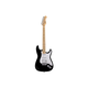 Indio by Monoprice Cali DLX Plus HSS Electric Guitar with Gig Bag - Black Ash Body, Wilkinson Bridge/Pickups, White Pickguard, Maple Fingerboard
