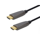 Monoprice 8K Ultra High Speed Fiber Optic Certified HDMI Cable - 8K@60Hz, 4K@120Hz, 48Gbps, HDR, VRR, Active Optical Cable (AOC), CMP Plenum Rated, 49ft, Black