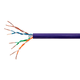 Monoprice Cat6 CMP Bulk Ethernet Cable -  UL, TAA, Solid (w/spine), UTP, 23AWG, 550MHz, Pure Bare Copper, Reelex II Pull Box, No Logo, 1000ft, Purple