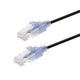 Monoprice Cat6A Ethernet Patch Cable - SlimRun, UTP, 30AWG, 10G, Pure Bare Copper, Snagless RJ45, 5ft, Black