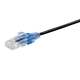 Monoprice Cat6A 25ft Black Patch Cable, UTP, 30AWG, 10G, Pure Bare Copper, Snagless RJ45, SlimRun Series Ethernet Cable