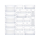25pcs Drawer organizer