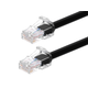 Monoprice Cat6A Component Level Ethernet Patch Cable - Pure Bare Copper, UTP, 24AWG, 500MHz, Snagless RJ45, 50ft, Black