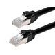 Monoprice Cat6A 2ft Black PoE Patch Cable, 100W, PoE ++ (IEEE 802.3af/at/bt), UTP, 22AWG, 500MHz, Pure Bare Copper, Shielded RJ45, Ethernet Cable