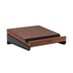 Monoprice On-Wall Bike Storage Mount and Display Rack with Open Walnut Top Shelf