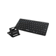IOGEAR Slim Multi-Link Bluetooth Keyboard with Stand - Wireless Connectivity - Bluetooth - 33 ft - 78 Key - English (US) - QWERTY Layout - Computer, Tablet, Smartphone, Gaming Console - AAA Battery