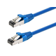 Monoprice Cat8 10ft Blue Patch Cable, Double Shielded (S/FTP), 28AWG, 2GHz, 40G, Pure Bare Copper, Snagless RJ45, Ethernet Cable
