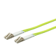 Monoprice Multi-Mode OM5 Fiber Optic Cable - LC-LC UL 2mm 25-/125 OFNR Duplex Green 2m