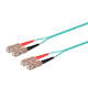 Monoprice Multi-Mode OM3 Fiber Optic Cable - SC-SC UL 3mm 50/125 OFNR Duplex Aqua 35m Monoprice Multi-Mode OM3 Fiber Optic Cable - SC-SC UL 3mm 50/125 OFNR Duplex Aqua 35m