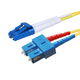 Monoprice Single-Mode Fiber Optic Cable - LC-SC UL 2mm 9/125 OFNR Duplex Yellow 18m