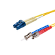 Monoprice Single-Mode Fiber Optic Cable - LC-ST UL 2mm 9/125 OFNR Duplex Yellow 8m