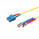 Monoprice Single-Mode Fiber Optic Cable - SC-ST UL 3mm 9/125 OFNR Duplex Yellow 4m
