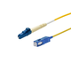 Monoprice Single-Mode Fiber Optic Cable - LC-SC UL 3mm 9/125 OFNR Simplex Yellow 2m