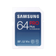 Samsung PRO Plus 64 GB Class 10/UHS-I (U3) V30 SDXC - 1 Pack - 180 MB/s Read - 130 MB/s Write
