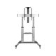Eaton Tripp Lite Series Heavy-Duty Rolling TV Stand, Height Adjustable, 60" - 100" Screens - Up to 100" Screen Support - 220 lb Load Capacity Aluminum, Steel - Black, Silver - Heavy Duty Eaton Tripp Lite Series Heavy-Duty Rolling TV Stand, Height Adjustable, 60" - 100" Screens - Up to 100" Screen Support - 220 lb Load Capacity Aluminum, Steel - Black, Silver - Heavy Duty