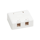Eaton Tripp Lite Series Surface-Mount Box for Keystone Jacks - 2 Ports, White, TAA - 2 x Total Number of Socket(s) - White Eaton Tripp Lite Series Surface-Mount Box for Keystone Jacks - 2 Ports, White, TAA - 2 x Total Number of Socket(s) - White