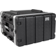 Eaton Tripp Lite Series 6U ABS Server Rack Equipment Shipping Case - 100 lb - Latch Lock Closure - Heavy Duty - ABS Plastic - Black