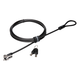 Kensington MicroSaver 2.0 Keyed Laptop Lock - Patented T-bar/Key Lock - Black, Silver - Carbon Steel - For Notebook - TAA Compliant Kensington MicroSaver 2.0 Keyed Laptop Lock - Patented T-bar/Key Lock - Black, Silver - Carbon Steel - For Notebook - TAA Compliant