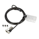 Kensington Universal 3-in-1 Combination Laptop Lock - 5.91 ft Cable - Resettable - Combination Lock - Carbon Steel, Plastic Kensington Universal 3-in-1 Combination Laptop Lock - 5.91 ft Cable - Resettable - Combination Lock - Carbon Steel, Plastic