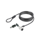 4XEM Notebook/Laptop Noble Wedge Slot Lock- 6FT - 6 ft Cable - Keyed Lock - Black, Silver - Zinc Alloy, Plastic, Steel, Polyvinyl Chloride (PVC) - For Notebook, Chromebook, 4XEM Notebook/Laptop Noble Wedge Slot Lock- 6FT - 6 ft Cable - Keyed Lock - Black, Silver - Zinc Alloy, Plastic, Steel, Polyvinyl Chloride (PVC) - For Notebook, Chromebook,