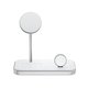 Alogic MagSpeed 3-in-1 Wireless Charging Station - 9 V DC, 12 V DC Input - Input connectors: USB - Easy to Use, Night Mode, Fast Charging, MagSafe Technology - 1 Alogic MagSpeed 3-in-1 Wireless Charging Station - 9 V DC, 12 V DC Input - Input connectors: USB - Easy to Use, Night Mode, Fast Charging, MagSafe Technology - 1