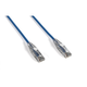 7Ft Cat6A UTP Slim Ethernet Network Booted Cable 28AWG Blue 7Ft Cat6A UTP Slim Ethernet Network Booted Cable 28AWG Blue