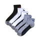 Men's Half-Terry Quarter-Length Crew Socks (6 Pairs)