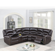 Boss Furniture F86613 3 Piece Reclining Sectional Set in Brown Boss Furniture F86613 3 Piece Reclining Sectional Set in Brown